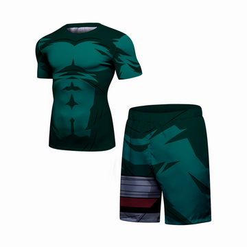 Naruto 'Akatsuki' Elite BJJ Rash Guard Short Compression Rash Guard Set