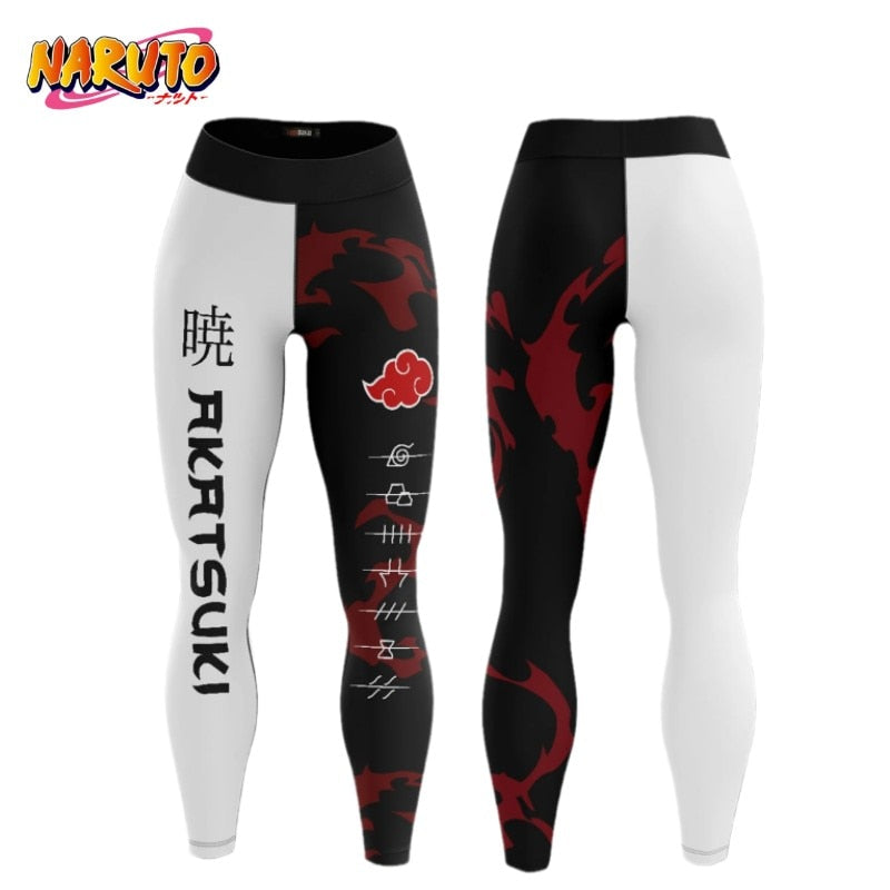Naruto Akatsuki Women's List Leggings Yoga Pants