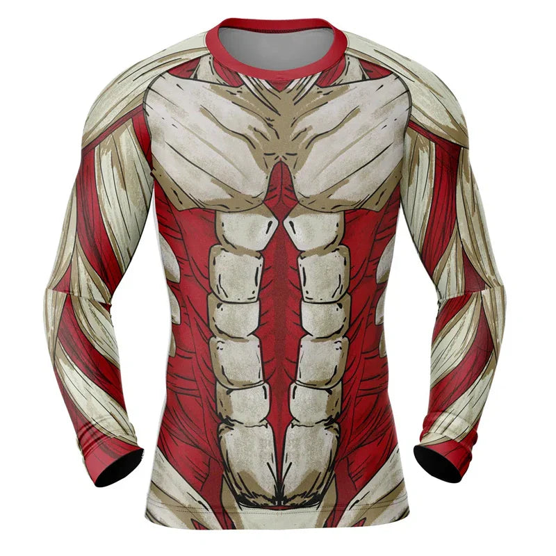 Attack On Titan 'Jaeger' Rashguard Long Sleeve Compression