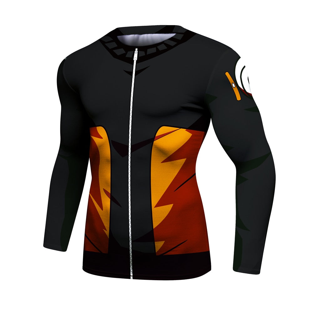 Naruto Elite BJJ Rash Guard Long Sleeve Compression Rash Guard