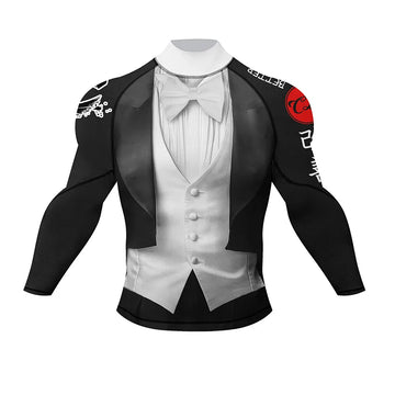 Rashuard Long Sleeve Compression Elite Tuxedo Rashuard Long Sleeve Compression Elite Tuxedo