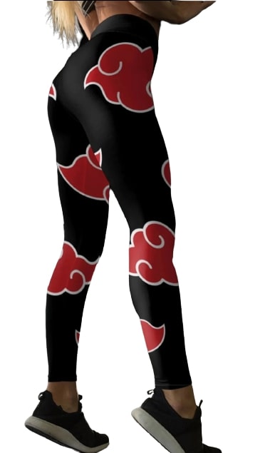 Naruto Akatsuki Two Tone Women's Leggings Yoga Pants