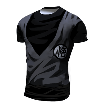 Dragon Ball Z BJJ Rash Guard Compression Goku Genbu Gi Premium Short Sleeve Rashguard