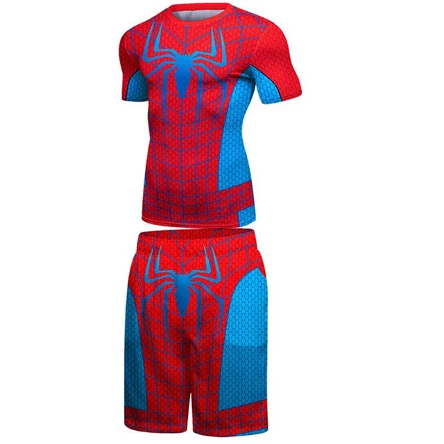Official Men's 'OG Web Slinger' Spider Man Compression Rashguard Set for Intense Training Sessions