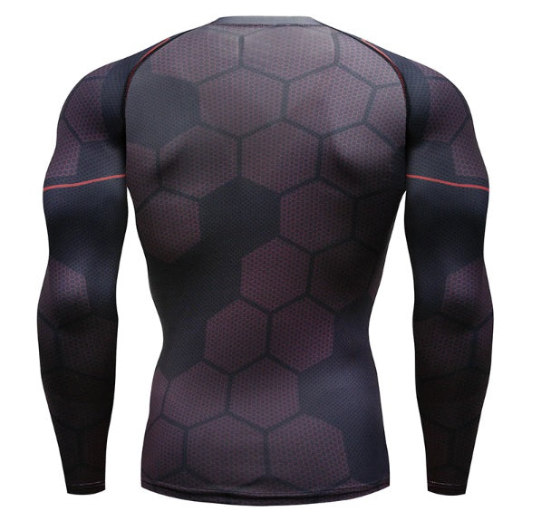 Infinity War Iron Man No Reactor Long Sleeve Undersuit Compression Rash Guard