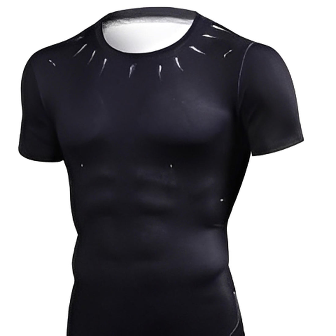 Infinity War Black Panther King T'Challa Compression Short Sleeve Rashguard