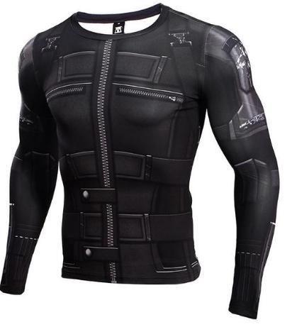 Black Widow Infinity War Women's Compression Long Sleeve Rashguard-RashGuardStore