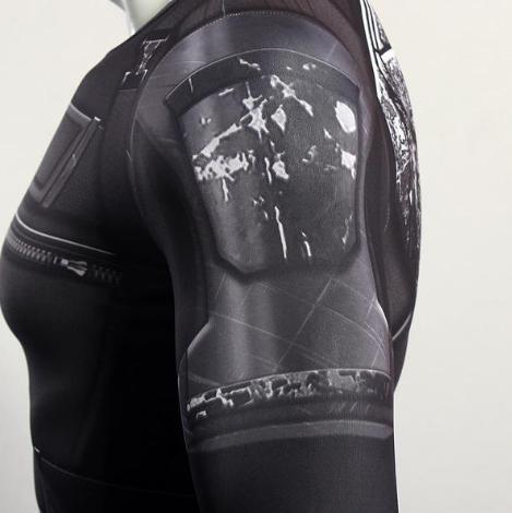 Black Widow Infinity War Women's Compression Long Sleeve Rashguard-RashGuardStore