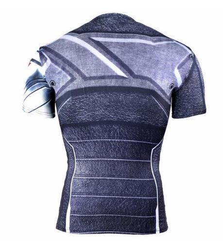 Buck "Winter Soldier" Compression Short Sleeve Rashguard-RashGuardStore