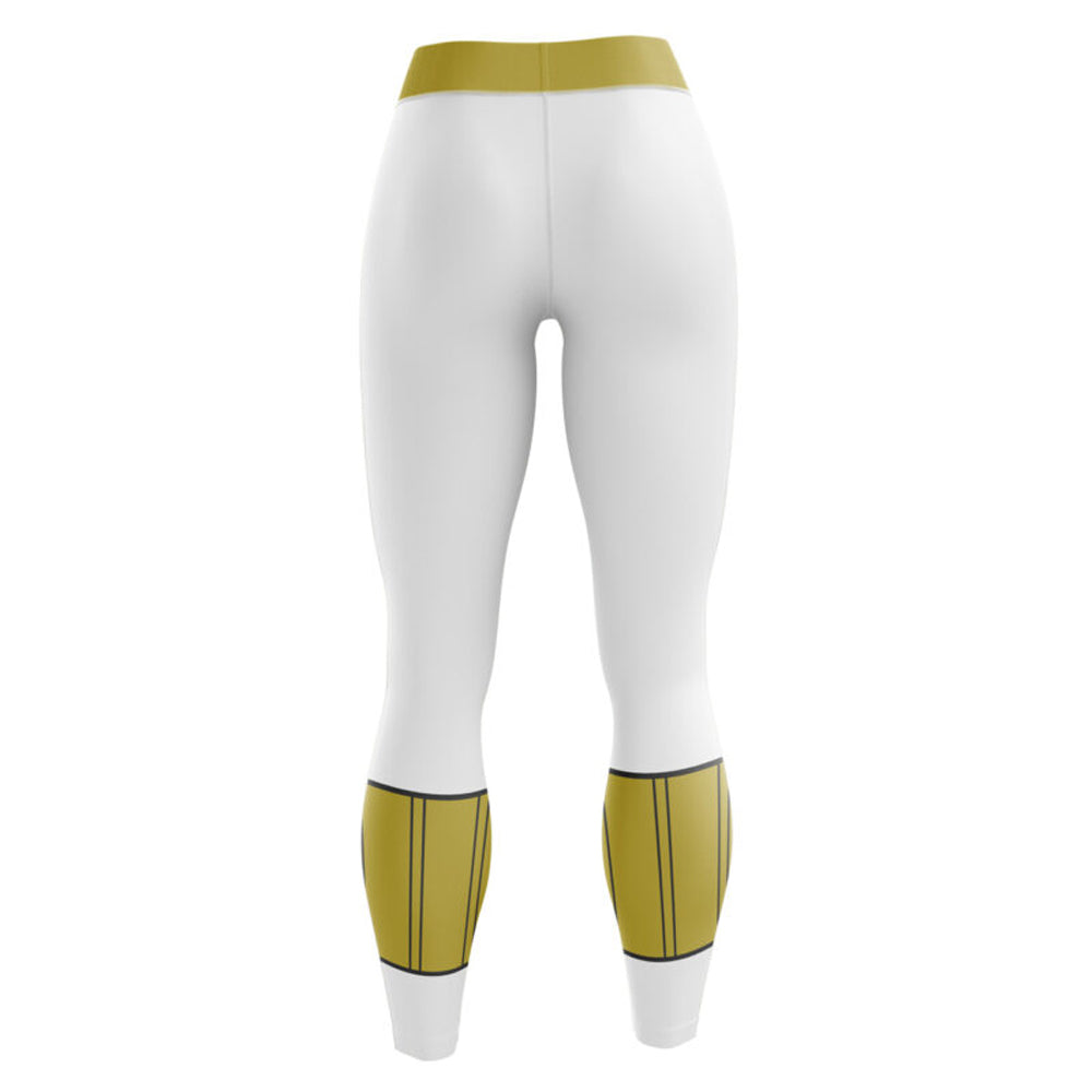 White Ranger Power Rangers Compression Leggings Spats