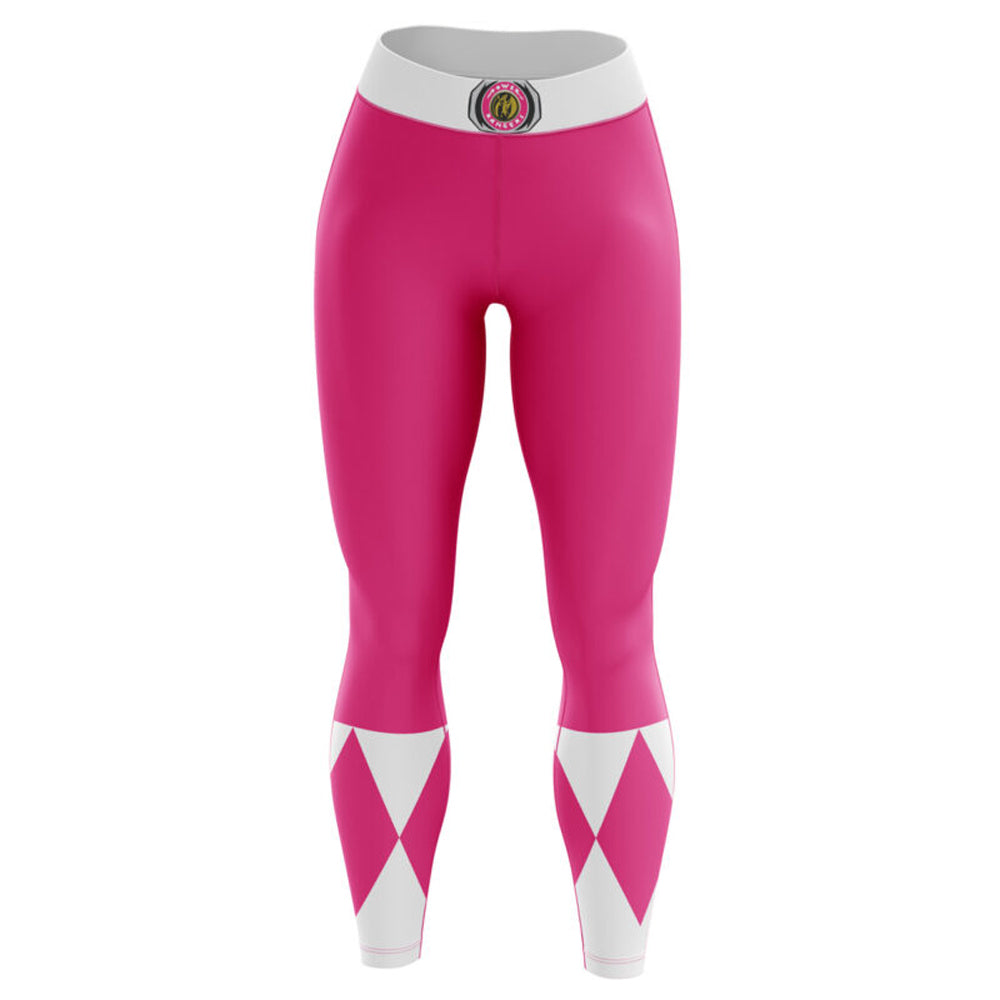 Pink Ranger Power Rangers Compression Leggings Spats