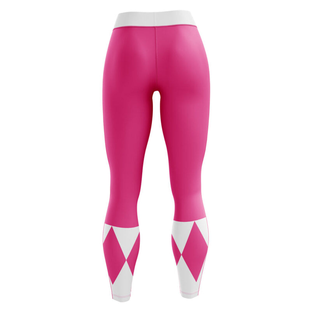Pink Ranger Power Rangers Compression Leggings Spats