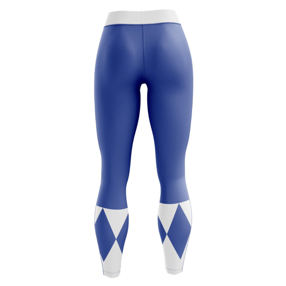 Blue Ranger Power Rangers Compression Leggings Spats