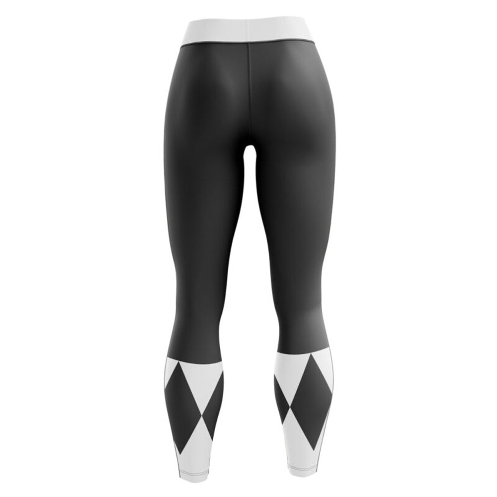 Power Rangers Black Ranger Compression Leggings Spats Power Rangers Black Ranger Compression Leggings Spats