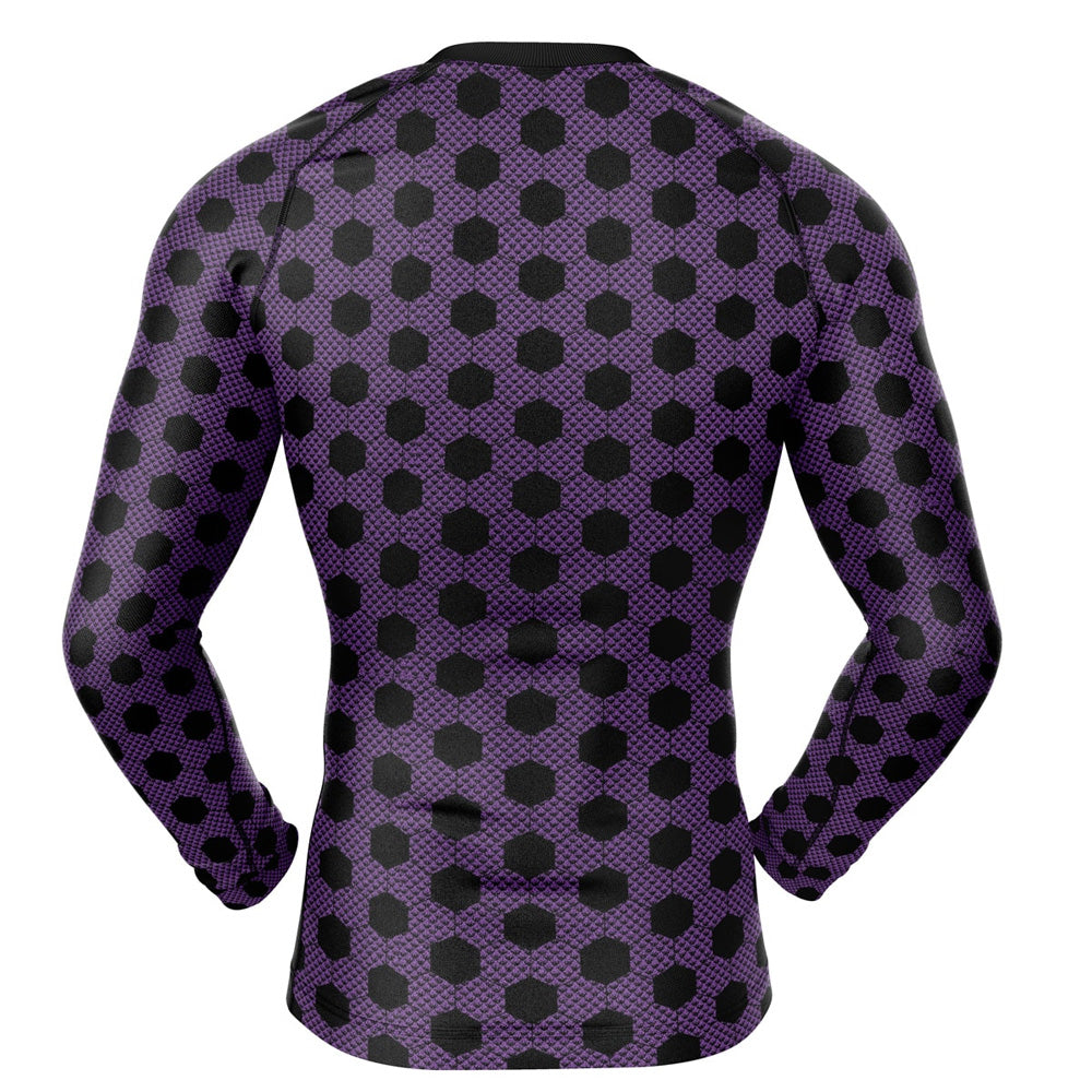 Kokushibo Print Demon Slayer Long Sleeve Compression Rashguard