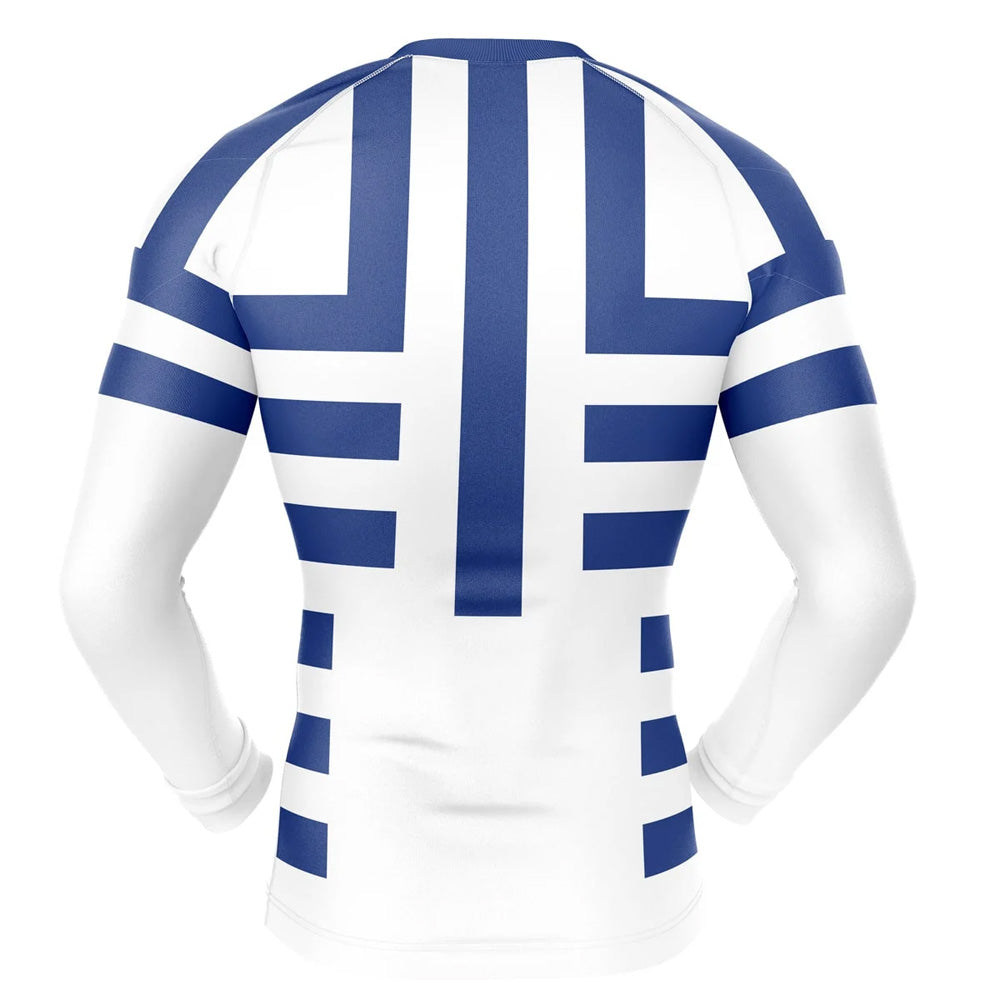 Demon Slayer 'Akaza Print' Long Sleeve Rashguard Compression