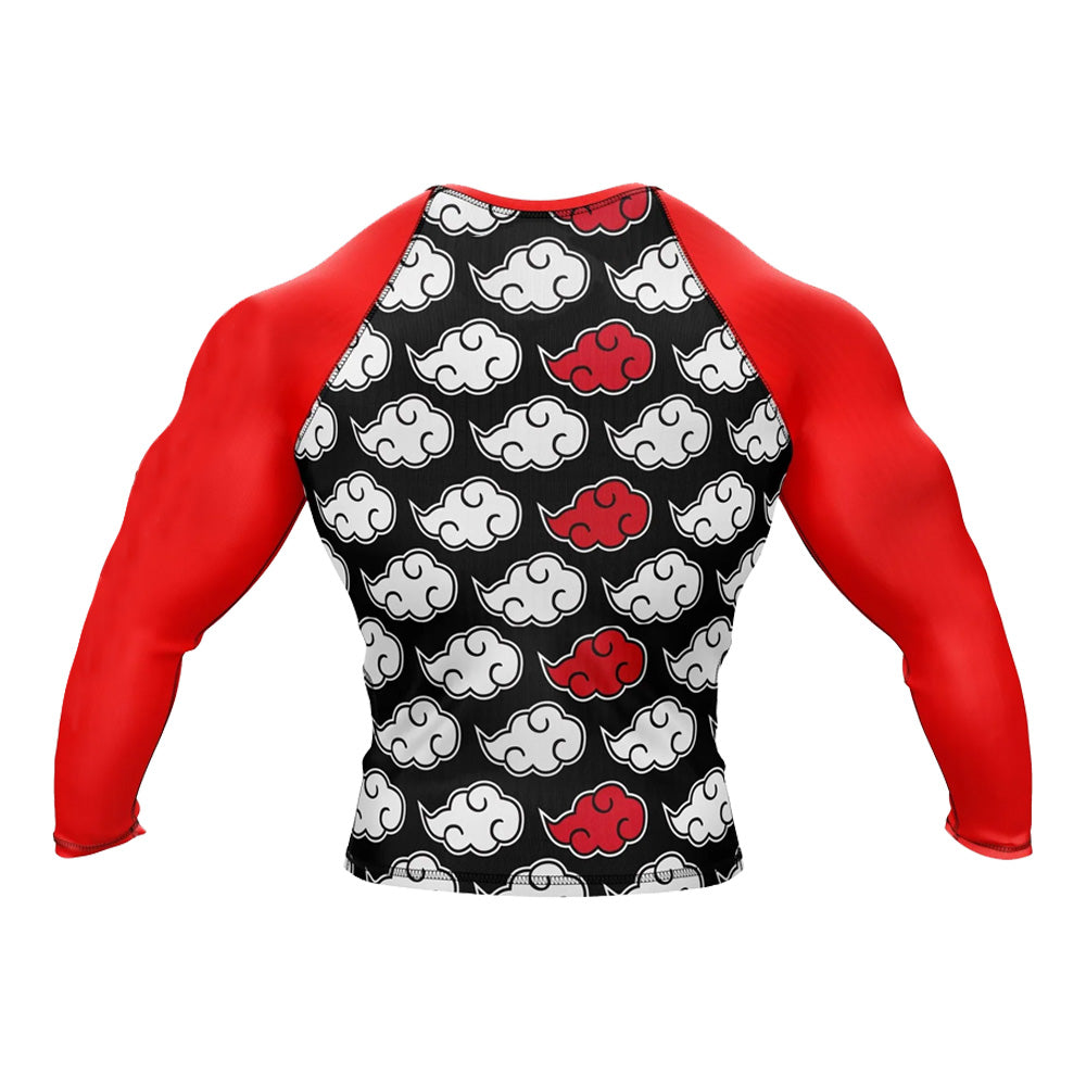 Naruto Akatsuki Cloud Eye Long Sleeve Compression Rashguard