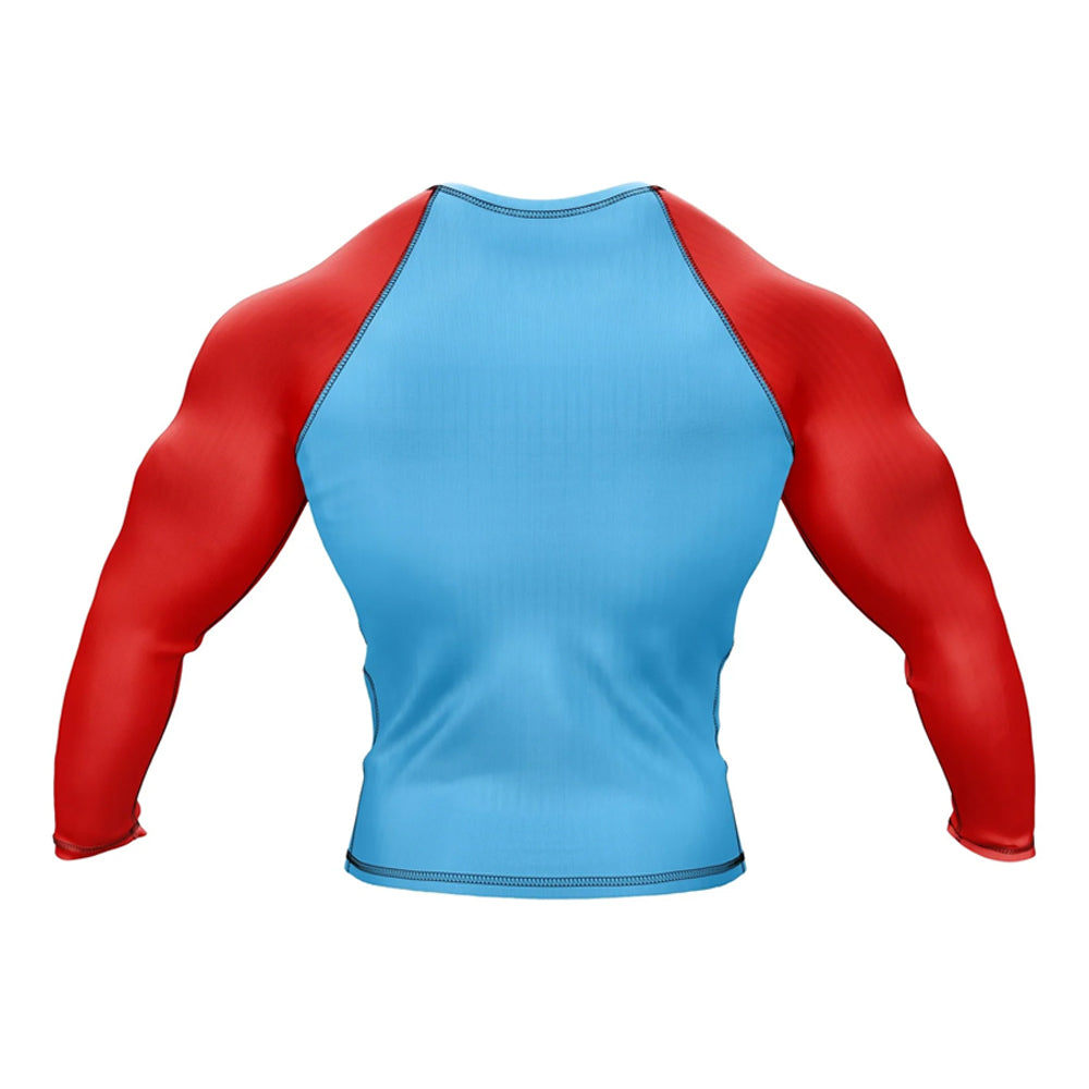 Long Sleeve Rashguard Compression Super Mario Super Triangle Choke