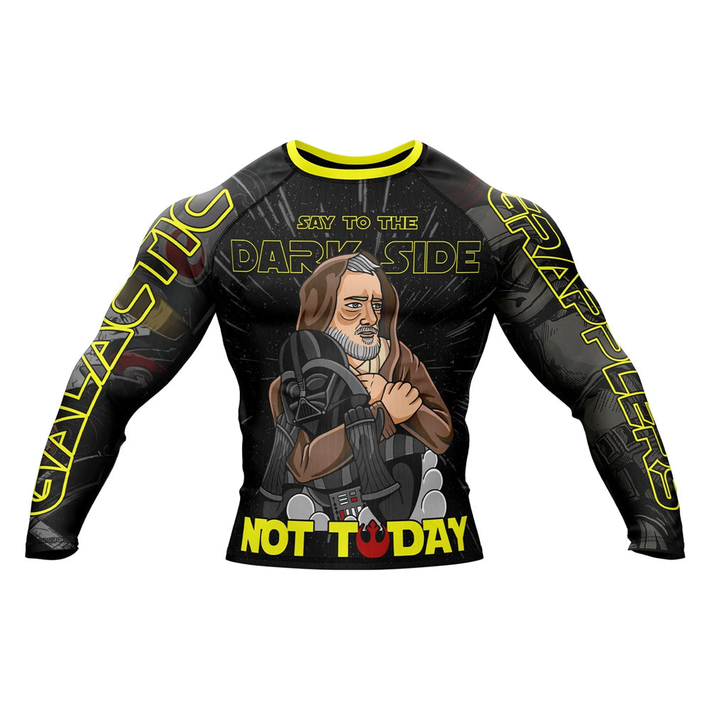Not Today Dark Side Star Wars Long Sleeve Compression Rashguard