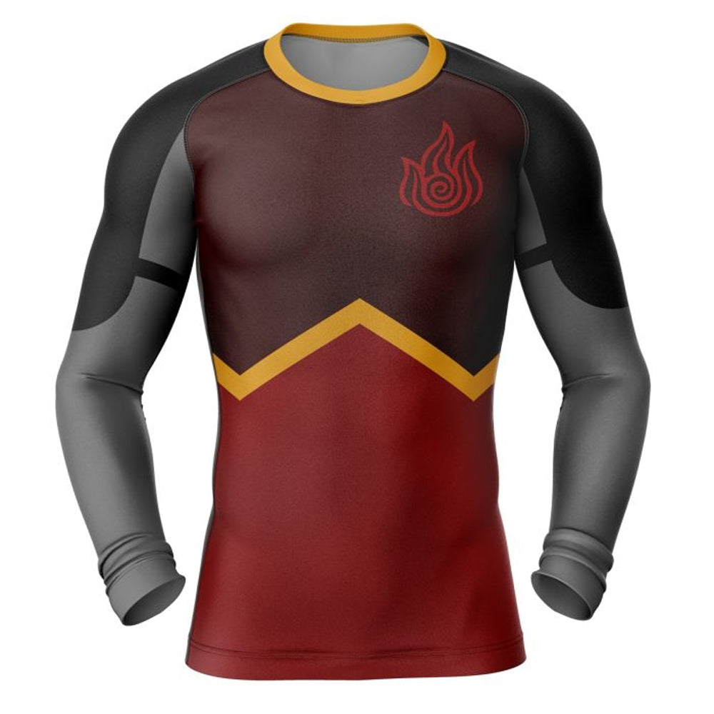 Avatar Firebenders Kids Long Sleeve Compression Rashguard