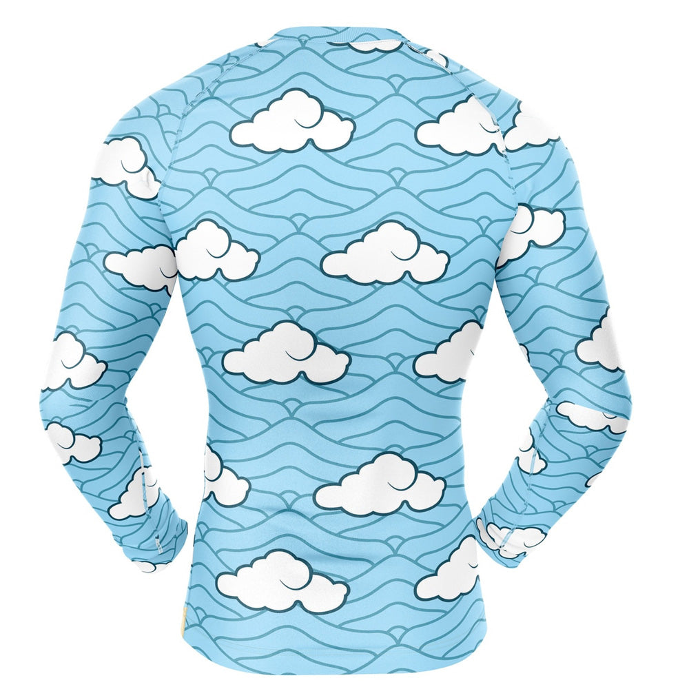 Demon Slayer Sakonji Print Long Sleeve Rashguard Compression
