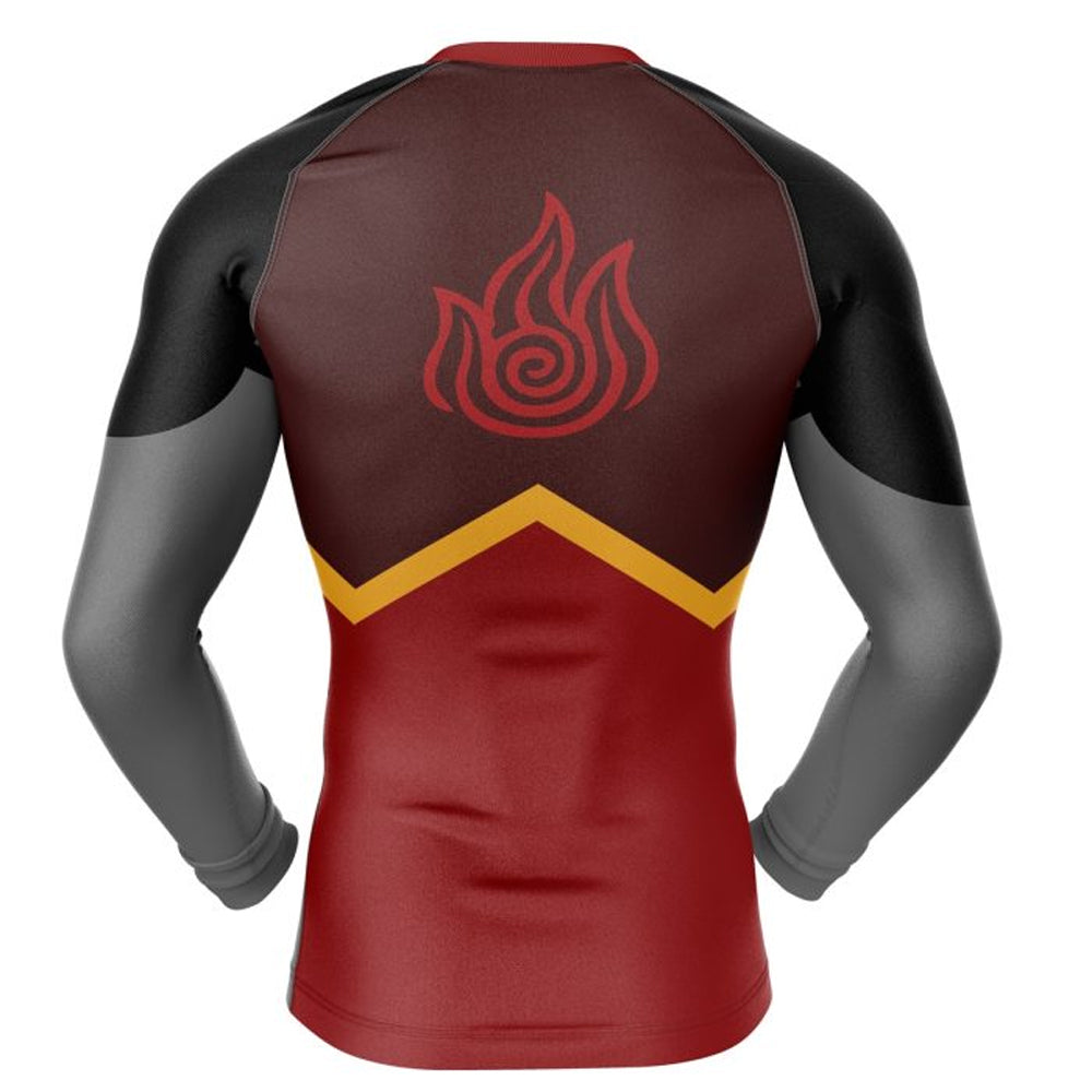 Avatar Firebenders Kids Long Sleeve Compression Rashguard