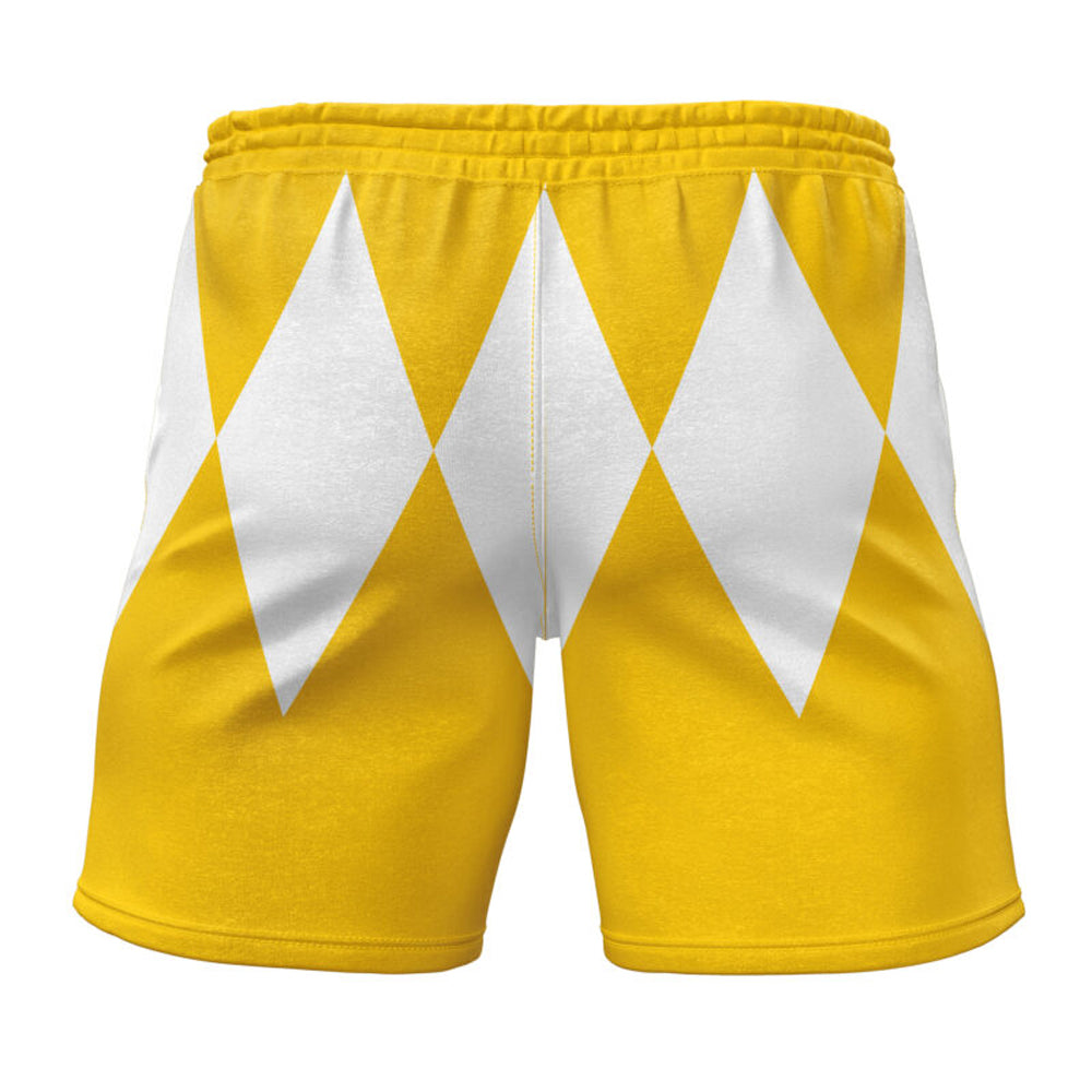 Power Rangers Yellow Ranger Gym Shorts Power Rangers Yellow Ranger Gym Shorts Power Rangers Yellow Ranger Gym Shorts