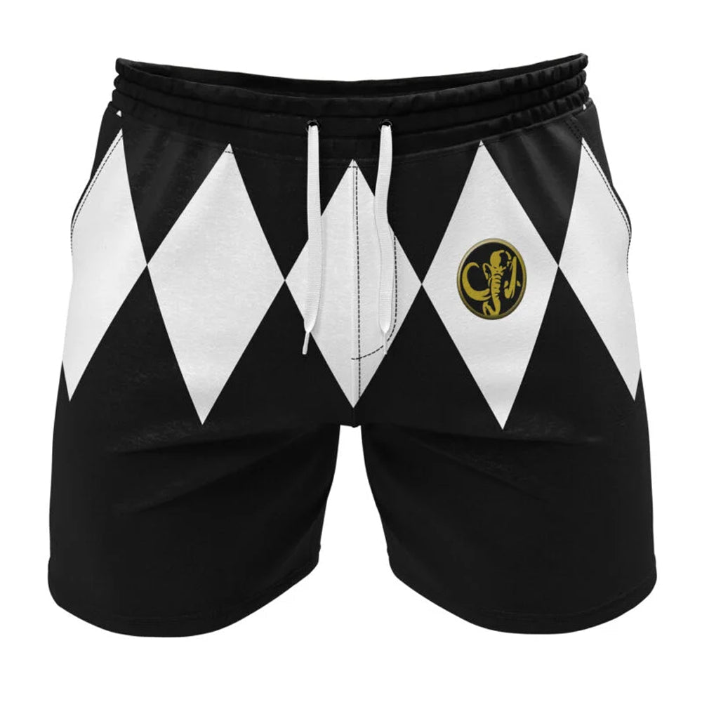Black Ranger Power Rangers Gym Shorts