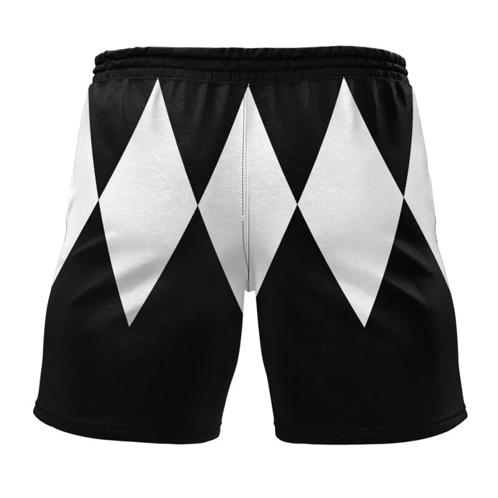 Black Ranger Power Rangers Gym Shorts