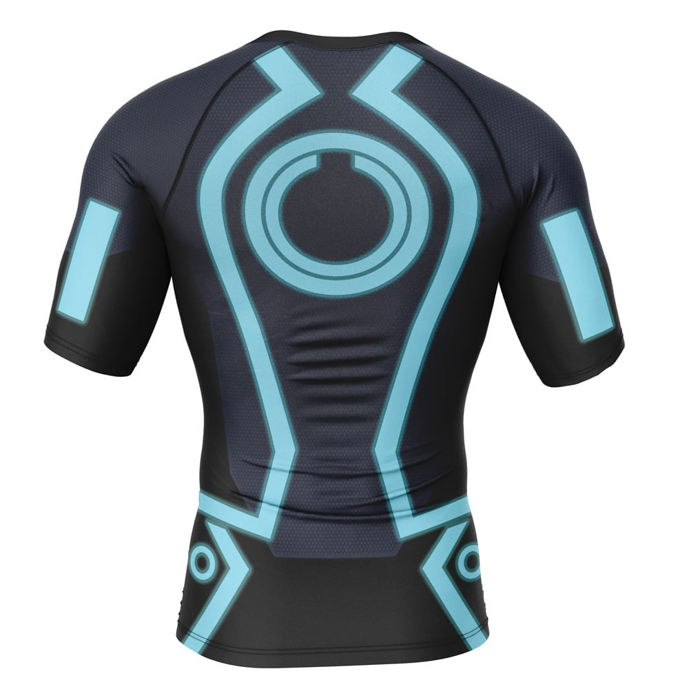 Finish The Game Tron Legacy Short Sleeve Compression Rashguard