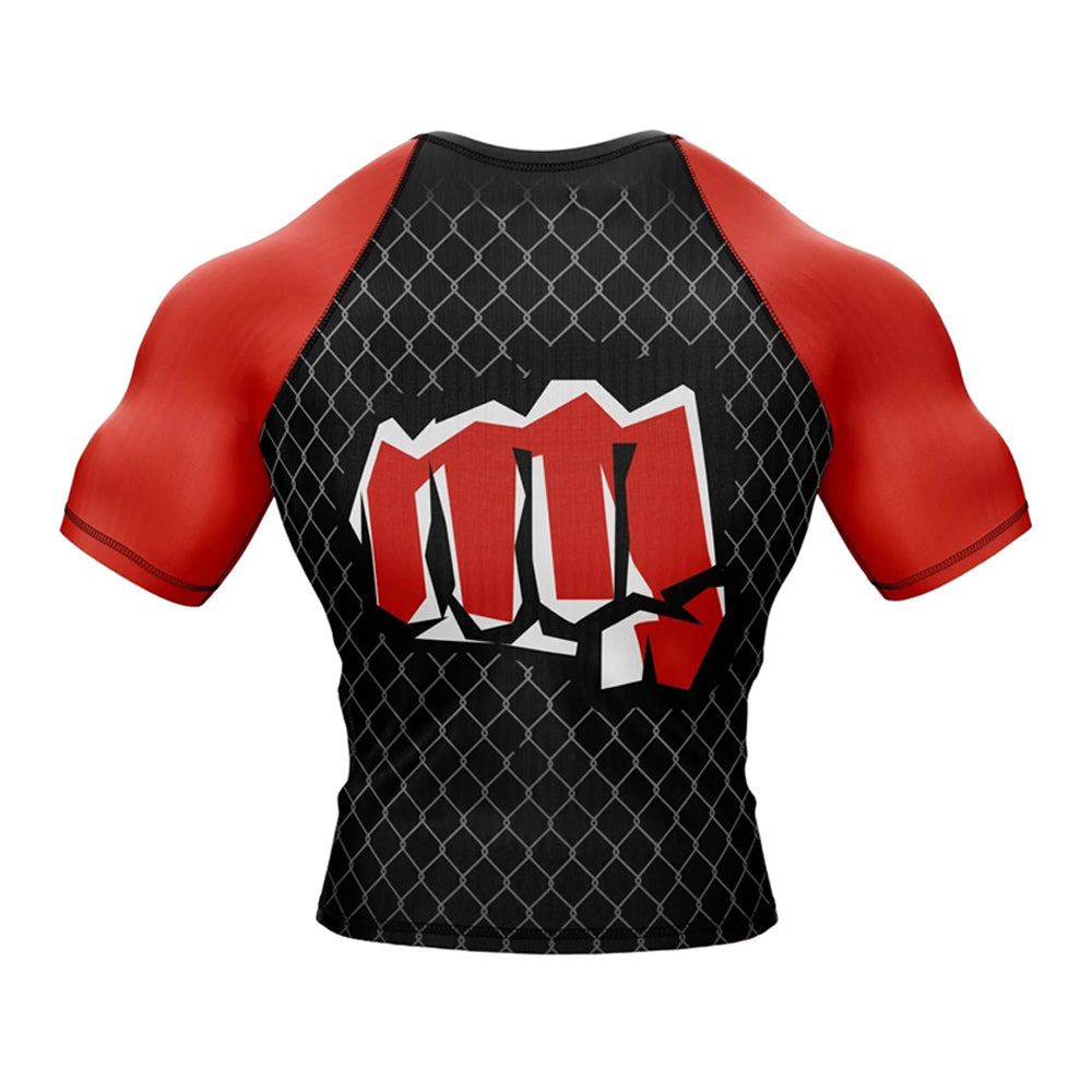 Jiu Jitsu Folding Art Short Sleeve Compression Rashguard Jiu Jitsu Folding Art Short Sleeve Compression Rashguard