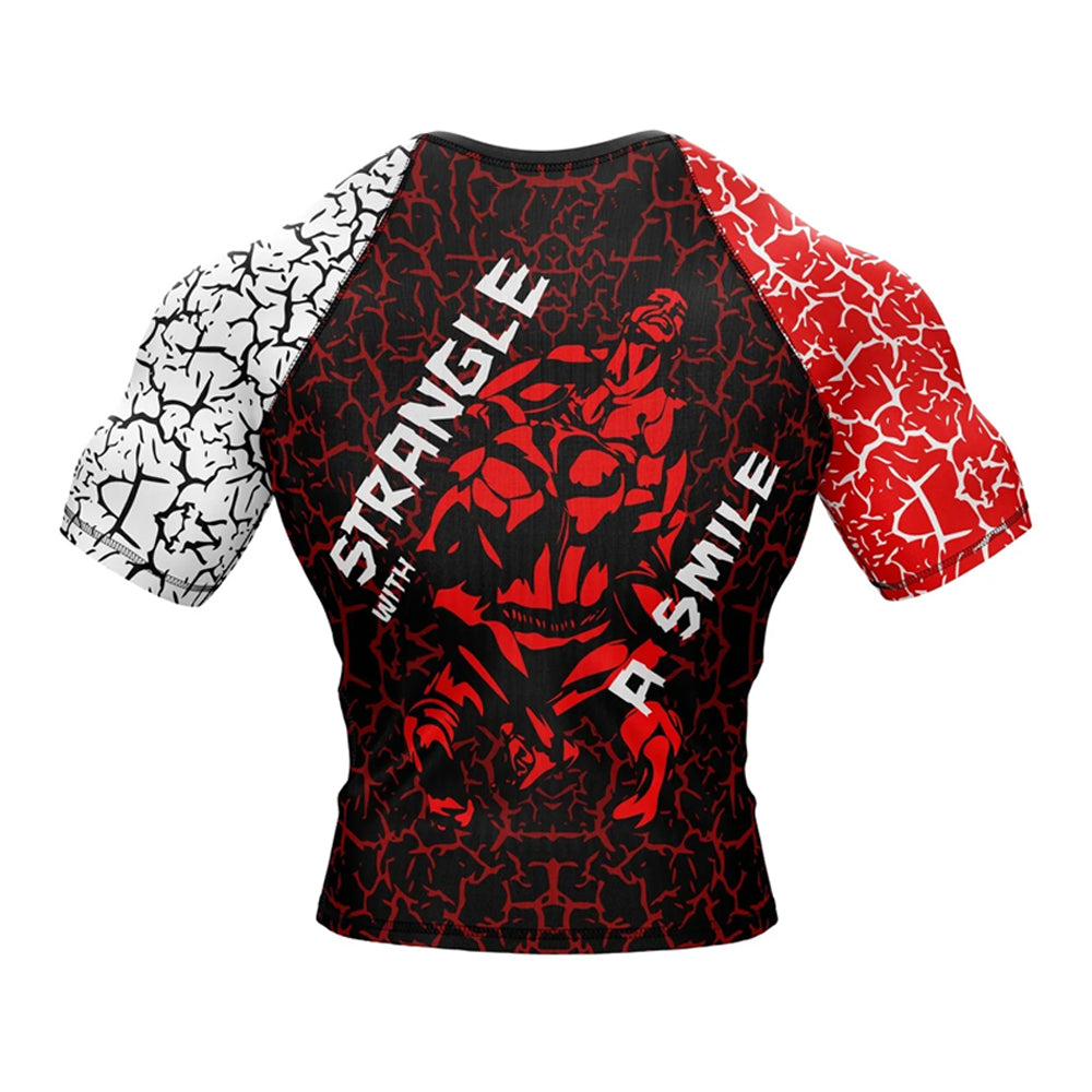 Stranger Things Strangle Things Short Sleeve Compression Rashguard