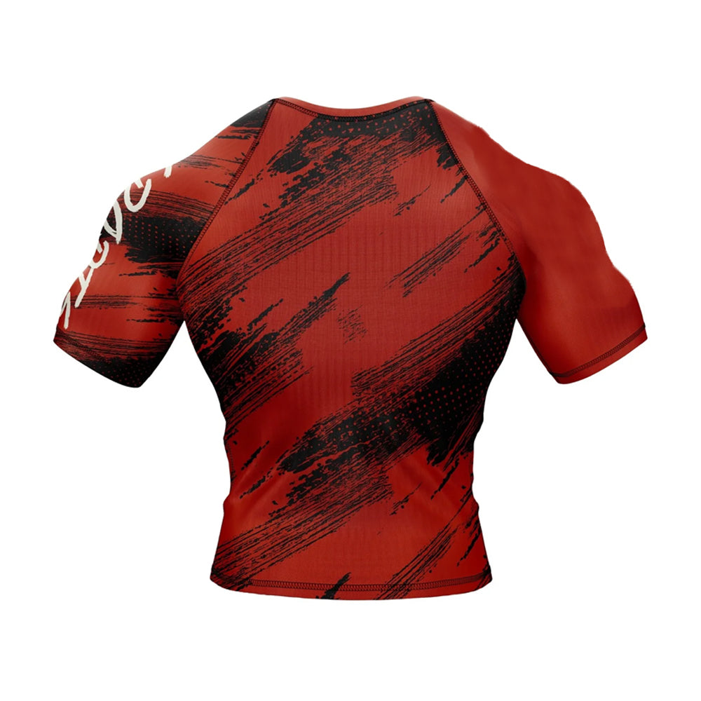 Choke Me If You Can St. Michael The Archangel Short Sleeve Compression Rashguard