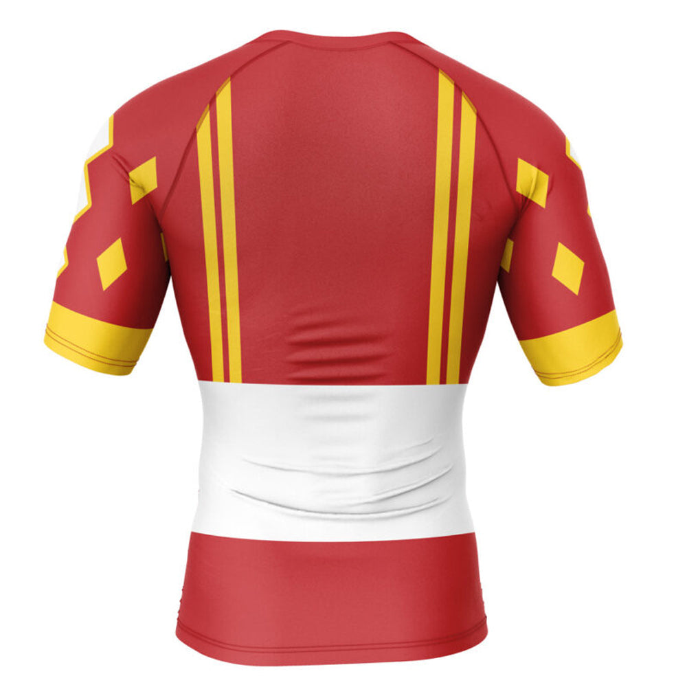 'Red Ranger | Ape | Ninjetti' Power Rangers Short Sleeve Compression Rashguard