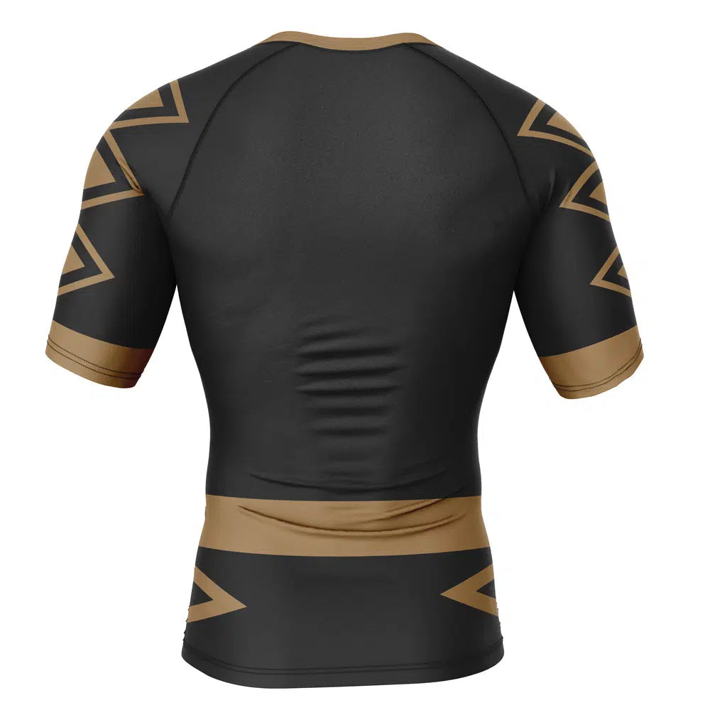 Short Sleeve Rashguard Compression Power Rangers 'Black Dino Thunder Ranger'