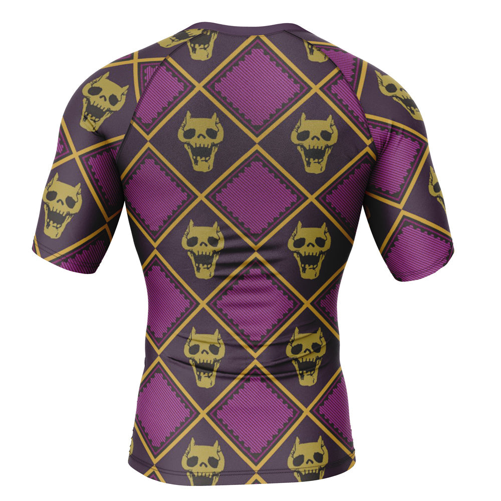 'Killer Queen Print' Jojo’s Bizarre Adventure Short Sleeve Compression Rashguard