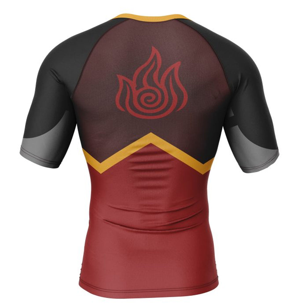 Firebenders Avatar Kids Short Sleeve Compression Rashguard Rashguard Short Sleeve Compression Avatar Firebenders Kids
