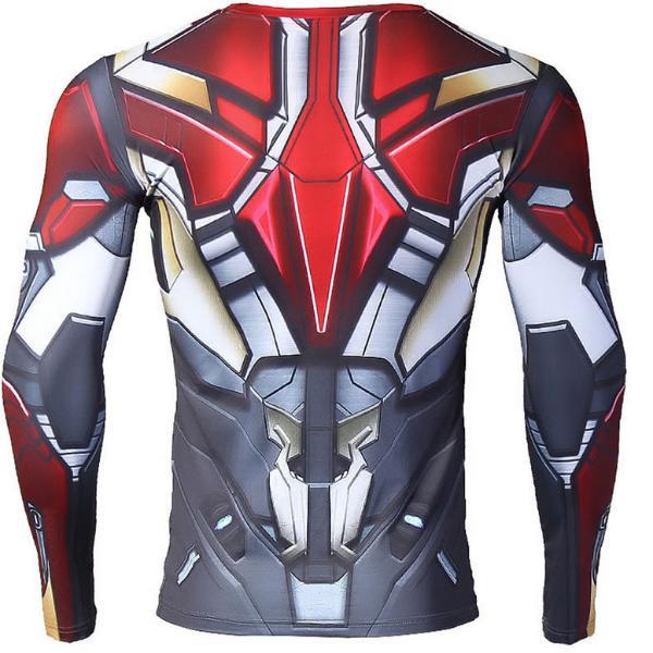 Iron Man "Mark Xvii" Compression Long Sleeve Rash Guard-RashGuardStore
