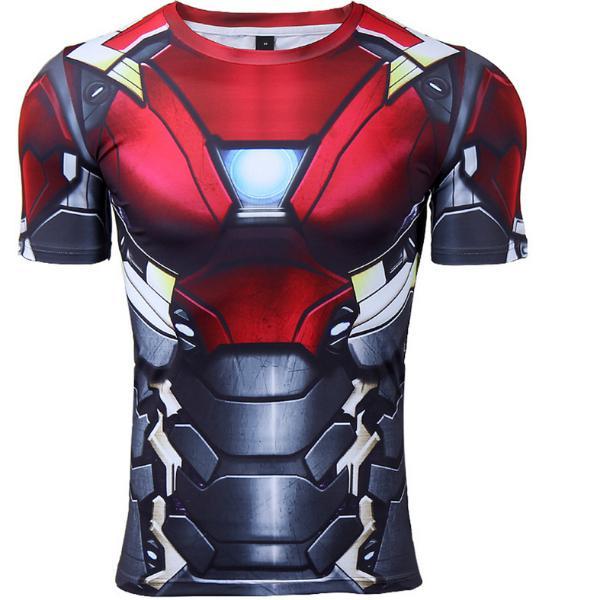 Iron Man "Mark Xvii" Compression Rash Guard-RashGuardStore