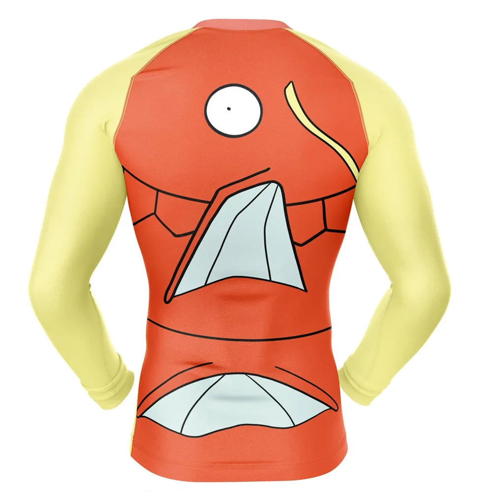 Magikarp Face Kids Pokemon Long Sleeve Compression Rashguard