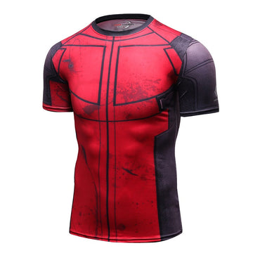 Deadpool Comic Compression Elite Short Sleeve Rashguard