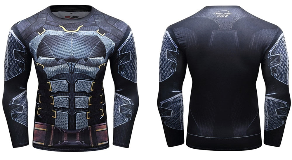 Compression Batman Dark Knight Tumbler Elite Long Sleeve Rashguard