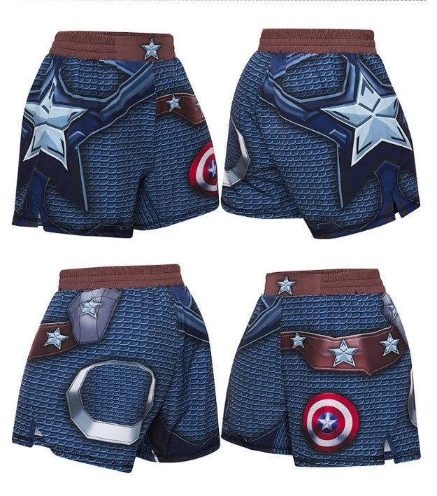 Men's Captain America 'End Game' Muay Thai Boxing Shorts