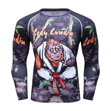 Red Belt Gorilla Compression Elite Long Sleeve Rashguard Red Belt Gorilla Compression Elite Long Sleeve Rashguard