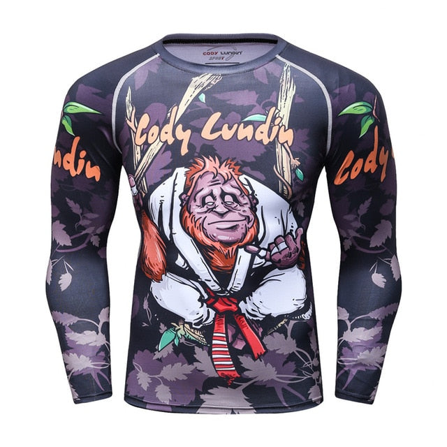 Red Belt Gorilla Compression Elite Long Sleeve Rashguard Red Belt Gorilla Compression Elite Long Sleeve Rashguard