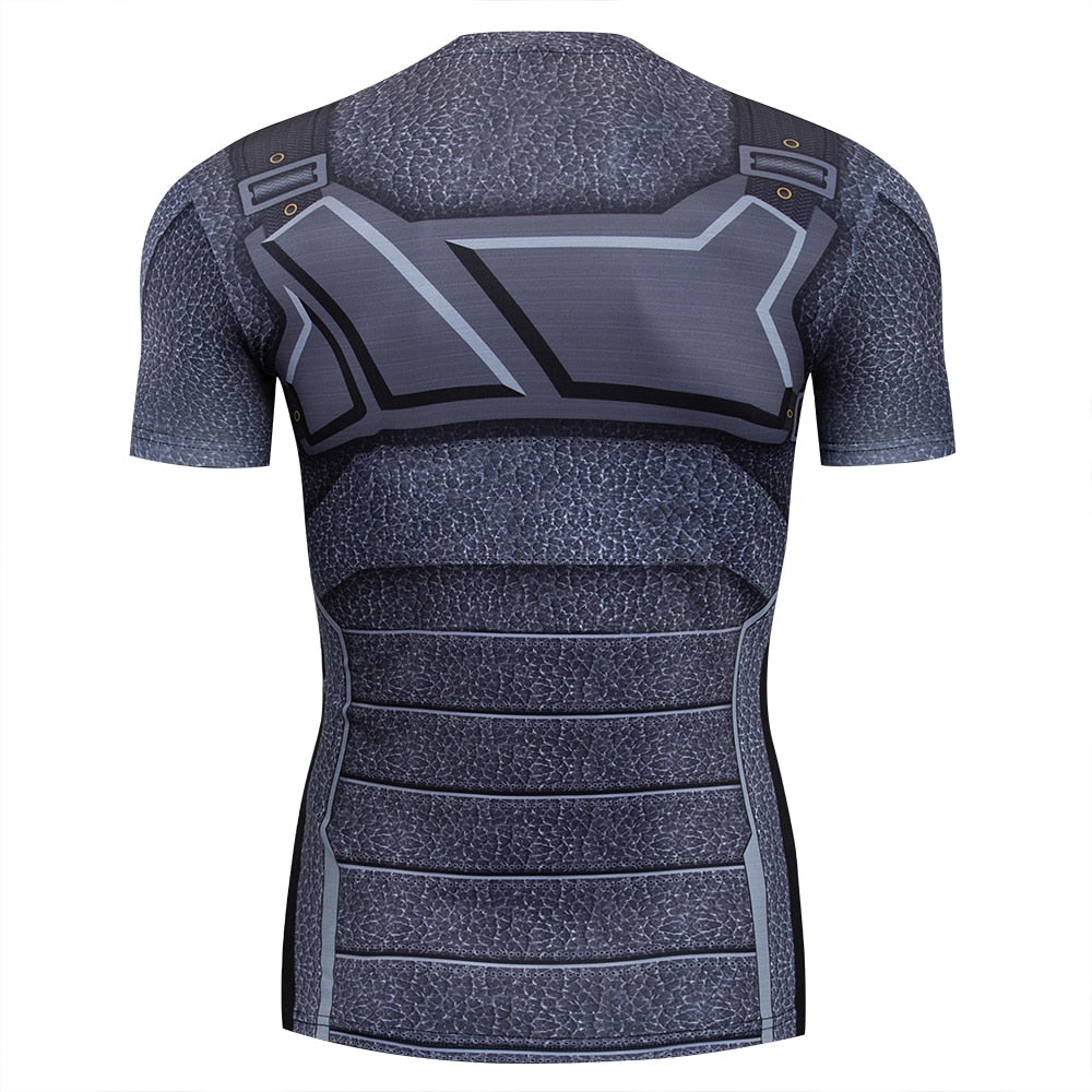 Winter Soldier Compression Short Sleeve Rashguard Barnes Soldiery