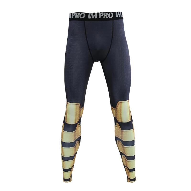 Compression Leggings Spats Men's Black Adam