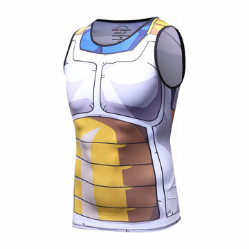 Dragon Ball Z Vegeta BJJ Rash Guard Elite Compression Tank Top