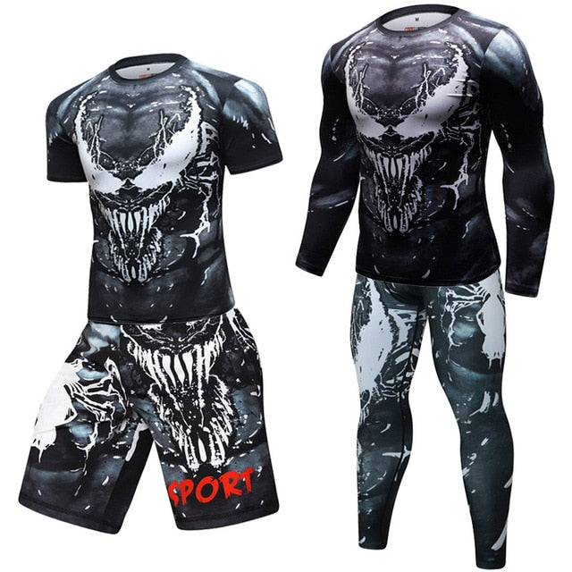 Venum Compression Elite Full Rashguard Set Sheer Carnage