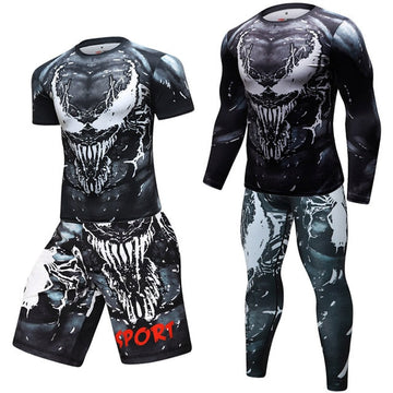Venum Compression Elite Full Rashguard Set Sheer Carnage